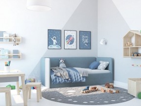Кровать-диван Leonardo 160*70 (Голубой) + боковина в Урае - uray.ok-mebel.com | фото 5