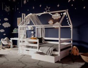 Кровать-домик 80*190 Белый в Урае - uray.ok-mebel.com | фото