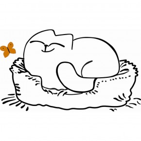 Кровать двухуровневая Кот № 900.1 ЛЕВАЯ (туя светлая/белый) в Урае - uray.ok-mebel.com | фото 2