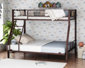 Кровать двухъярусная "Гранада-1 140" Коричневый в Урае - uray.ok-mebel.com | фото