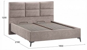 Кровать двуспальная Делана с ПМ Тип 1 в Урае - uray.ok-mebel.com | фото 3