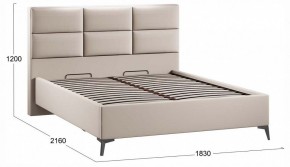 Кровать двуспальная Делана с ПМ Тип 1 в Урае - uray.ok-mebel.com | фото 3