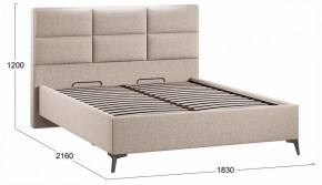 Кровать двуспальная Делана с ПМ Тип 1 в Урае - uray.ok-mebel.com | фото 3