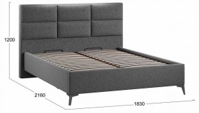 Кровать двуспальная Делана с ПМ Тип 1 в Урае - uray.ok-mebel.com | фото 3
