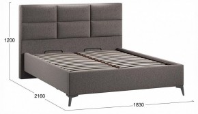 Кровать двуспальная Делана с ПМ Тип 1 в Урае - uray.ok-mebel.com | фото 4
