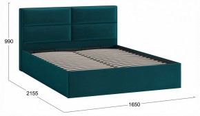 Кровать двуспальная Глосс с ПМ Тип 1 в Урае - uray.ok-mebel.com | фото 4