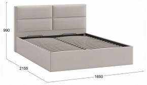 Кровать двуспальная Глосс с ПМ Тип 1 в Урае - uray.ok-mebel.com | фото 4