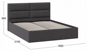 Кровать двуспальная Глосс с ПМ Тип 1 в Урае - uray.ok-mebel.com | фото 4