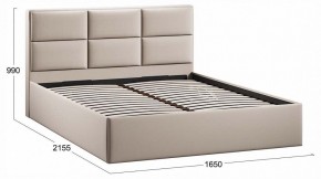 Кровать двуспальная Стелла с ПМ Тип 1 в Урае - uray.ok-mebel.com | фото 3