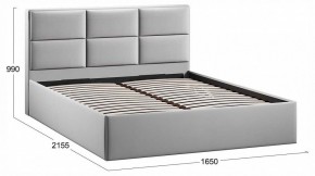 Кровать двуспальная Стелла с ПМ Тип 1 в Урае - uray.ok-mebel.com | фото 3