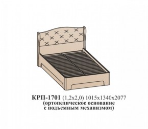 Кровать ЭЙМИ с подъемным механизмом КРП-1701 (1200х2000) Венге/патина серебро в Урае - uray.ok-mebel.com | фото