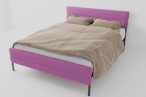 Кровать Горизонт Мини с ортопедическим основанием 1200 (велюр розовый) в Урае - uray.ok-mebel.com | фото