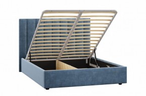 Кровать Ingrid 1600 с основанием и ПМ (Галакси лайт 22) Модель 312 в Урае - uray.ok-mebel.com | фото 2