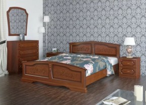ЕЛЕНА Кровать из массива 1800 (Орех) в Урае - uray.ok-mebel.com | фото 2