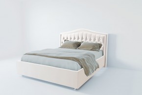 Кровать Калининград с ПМ 1800 (экокожа белая) в Урае - uray.ok-mebel.com | фото 2