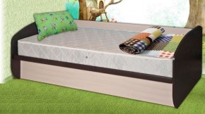 Кровать КД-1.8 с подъемным механизмом (Венге/Дуб молочный) в Урае - uray.ok-mebel.com | фото
