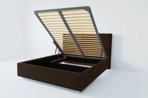 Кровать Корсика с ПМ 800 (экокожа коричневая) в Урае - uray.ok-mebel.com | фото