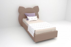 Кровать Котя с ортопедическим основанием 800 (велюр серый) в Урае - uray.ok-mebel.com | фото