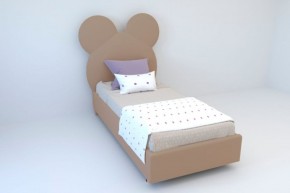 Кровать Маус с ортопедическим основанием 800 (велюр серый) в Урае - uray.ok-mebel.com | фото