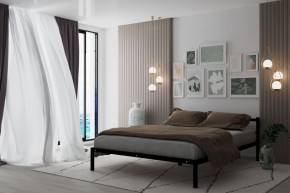 Кровать Мета с матрасом 1600 (черный) в Урае - uray.ok-mebel.com | фото 2