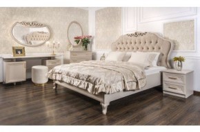 Кровать Мокко 1600 с мягким изголовьем + основание (бежевый) в Урае - uray.ok-mebel.com | фото 4