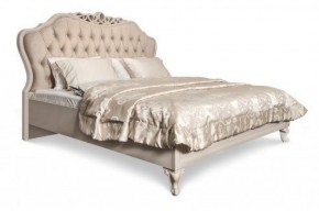 Кровать Мокко 1600 с мягким изголовьем + основание (бежевый) в Урае - uray.ok-mebel.com | фото