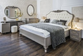 Кровать Мокко 1800 с мягким изголовьем + основание (серый камень) в Урае - uray.ok-mebel.com | фото 1