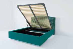 Кровать Нягань с ПМ 1400 (велюр бирюзовый) в Урае - uray.ok-mebel.com | фото