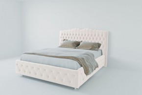 Кровать Нягань с ПМ 2000 (экокожа белая) в Урае - uray.ok-mebel.com | фото 2