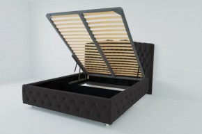 Кровать Нягань с ПМ 2000 (экокожа кольт ч) в Урае - uray.ok-mebel.com | фото