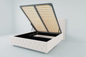 Кровать Нягань с ПМ 900 (экокожа белая) в Урае - uray.ok-mebel.com | фото 2