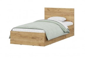 Кровать одинарная 0.9 МСП-1 + основание Лайт (Дуб золотой) в Урае - uray.ok-mebel.com | фото
