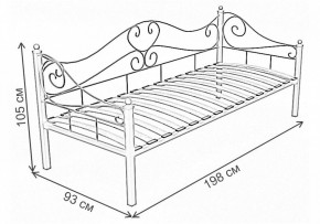 Кровать односпальная Венеция в Урае - uray.ok-mebel.com | фото 3