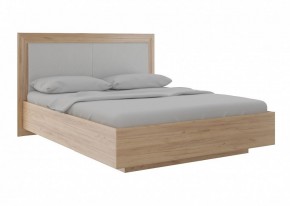 Кровать парящая 1.6 с ПМ и мягкой частью Глэдис М33 (Дуб Золотой) в Урае - uray.ok-mebel.com | фото