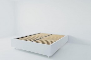 Кровать Подиум с ортопедическим основанием 800 (экокожа белая) в Урае - uray.ok-mebel.com | фото 2