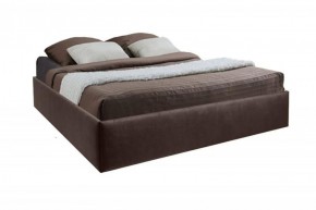 Кровать Подиум с ПМ 1200 (экокожа коричневая) в Урае - uray.ok-mebel.com | фото