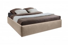 Кровать Подиум с ПМ 1200 (велюр светло-серый) в Урае - uray.ok-mebel.com | фото 1