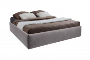 Кровать Подиум с ПМ 1400 (велюр темно-серый) в Урае - uray.ok-mebel.com | фото