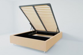 Кровать Подиум с ПМ 800 (экокожа бежевая) в Урае - uray.ok-mebel.com | фото