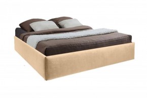 Кровать Подиум с ПМ 800 (экокожа бежевая) в Урае - uray.ok-mebel.com | фото 2