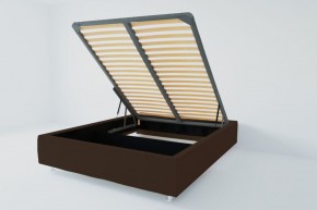 Кровать Подиум с ПМ 800 (экокожа коричневая) в Урае - uray.ok-mebel.com | фото