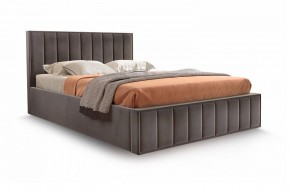Кровать "Вена" 1400 СТАНДАРТ Вариант 3 Мора коричневый + бельевой ящик с кроватным основанием и подъемным механизмом в Урае - uray.ok-mebel.com | фото