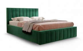Кровать "Вена" 1400 СТАНДАРТ Вариант 1 Мора зеленый + бельевой ящик с кроватным основанием и подъемным механизмом в Урае - uray.ok-mebel.com | фото