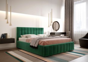 Кровать "Вена" 1600 СТАНДАРТ Вариант 1 Мора зеленый + бельевой ящик с кроватным основанием и подъемным механизмом в Урае - uray.ok-mebel.com | фото 2