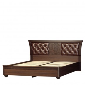 Кровать с мягким изголовьем №200 "Лючия" (1800) Дуб оксфорд в Урае - uray.ok-mebel.com | фото