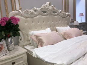 Кровать с мягким изголовьем Афина 1600 (крем корень) в Урае - uray.ok-mebel.com | фото 3