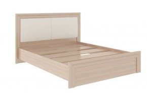 Кровать 1.6 Глэдис М31 с настилом и мягкой частью (ЯШС/Белый) в Урае - uray.ok-mebel.com | фото 2