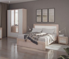 Кровать 1.6 Глэдис М31 с настилом и мягкой частью (ЯШС/Белый) в Урае - uray.ok-mebel.com | фото 4