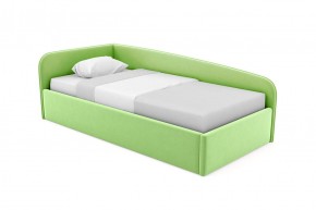 Кровать угловая Лэсли интерьерная +основание (80х200) 1 кат. ткани в Урае - uray.ok-mebel.com | фото