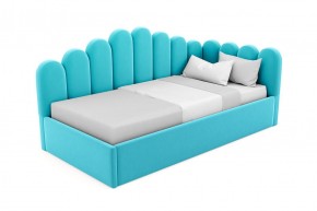 Кровать угловая Лилу интерьерная +основание/ПМ/бельевое дно (120х200) в Урае - uray.ok-mebel.com | фото